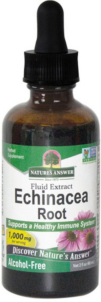 Echinacea Root Alcohol Free -- 1000 mg - 2 fl oz (Жидкие унции) Nature's Answer