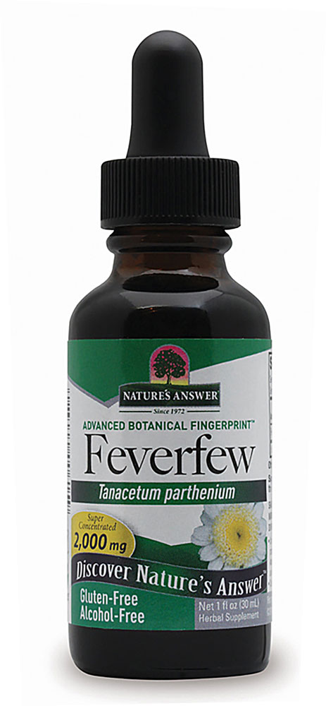 Feverfew Leaf Alcohol Free -- 1 fl oz (Жидкие унции) Nature's Answer