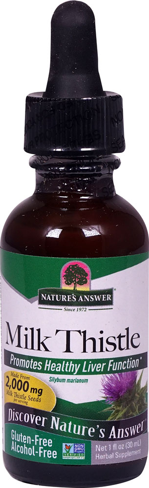 Milk Thistle -- 2000 mg - 1 fl oz (Жидкие унции) Nature's Answer