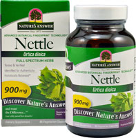 Nature's Answer Крапива -- 90 вегетарианских капсул Nature's Answer