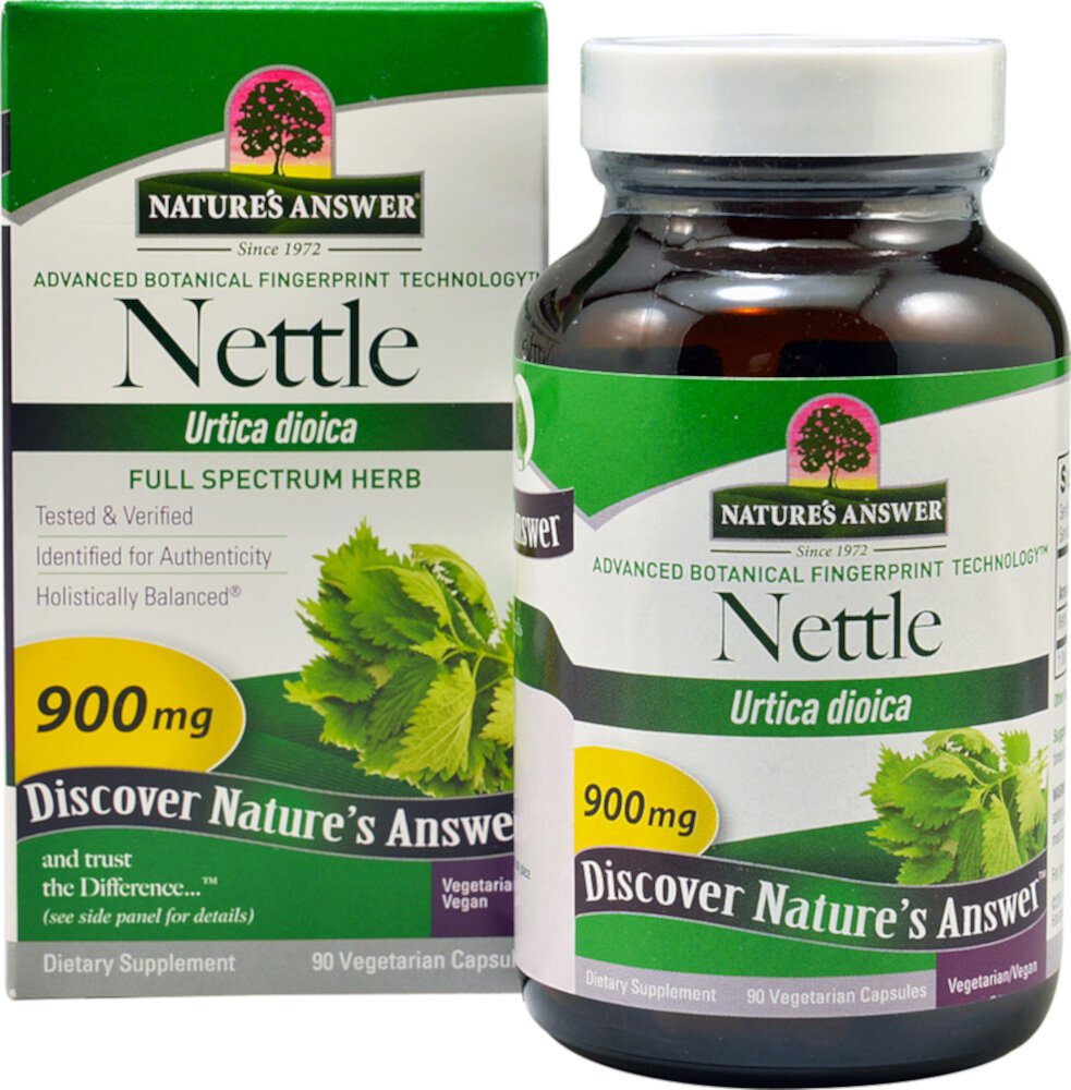 Nettle -- 90 Vegetarian Capsules (Вегетарианские капсулы) Nature's Answer