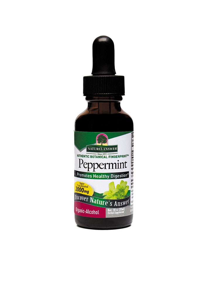 Peppermint Leaf -- 1 fl oz (Жидкие унции) Nature's Answer