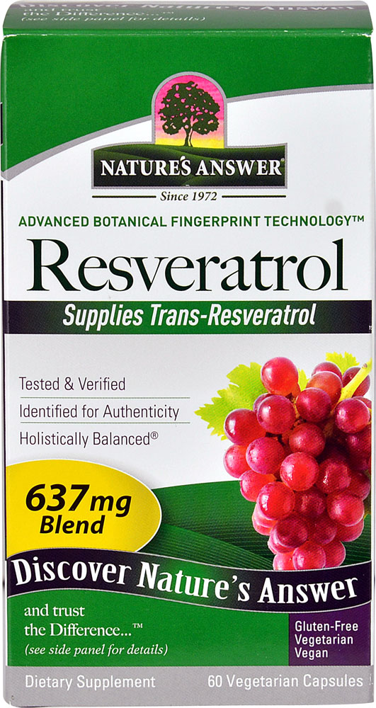 Nature's Answer Ресвератрол - 60 вегетарианских капсул Nature's Answer