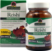 Reishi Herbal Extract -- 1000 mg - 60 Vegetarian Capsules (Вегетарианские капсулы) Nature's Answer