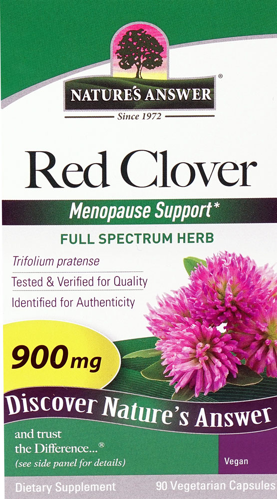 Красный Клевер, Поддержка во время менопаузы - 90 вегетарианских капсул - Nature's Answer Nature's Answer