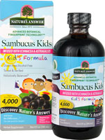 Kids Sambucus Formula -- 4000 mg - 8 fl oz (Жидкие унции) Nature's Answer