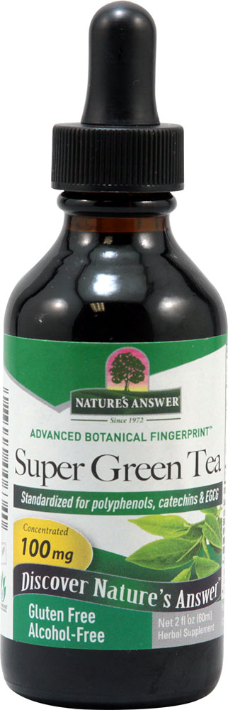 Nature's Answer Супер зеленый чай - 100 мг - 2 жидких унции Nature's Answer