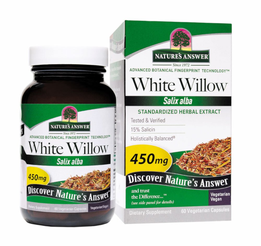 White Willow Bark Extract -- 60 Vegetarian Capsules (Вегетарианские капсулы) Nature's Answer