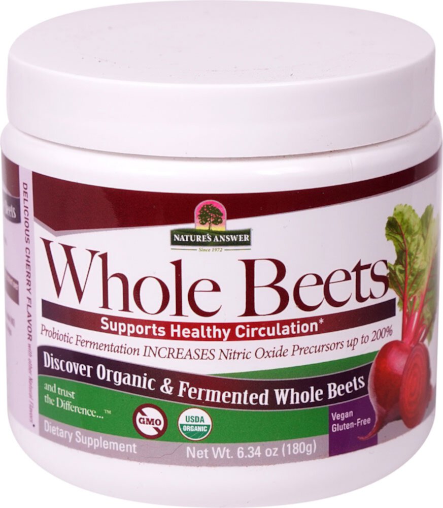 Whole Beets Powder (Порошок) -- 6.34 oz (Унции) Nature's Answer