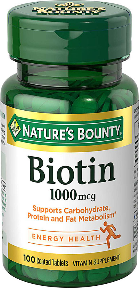 Биотин Nature's Bounty -- 1000 мкг -- 100 таблеток Nature's Bounty