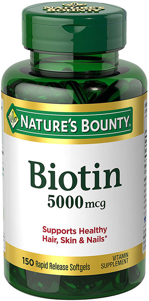 Биотин - 5000 мкг - 150 мягких капсул - Nature's Bounty Nature's Bounty