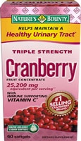 Cranberry Fruit Concentrate with Vitamin C -- 25200 mg - 60 Softgels (Мягкие капсулы) Nature's Bounty