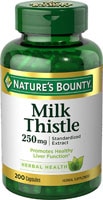 Расторопша пятнистая Nature's Bounty — 250 мг — 200 капсул Nature's Bounty