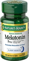 Nature's Bounty Мелатонин — 3 мг — 120 быстрорастворимых таблеток Nature's Bounty