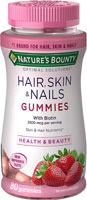 Optimal Solutions® Hair Skin & Nails Strawberry — 80 жевательных конфет Nature's Bounty