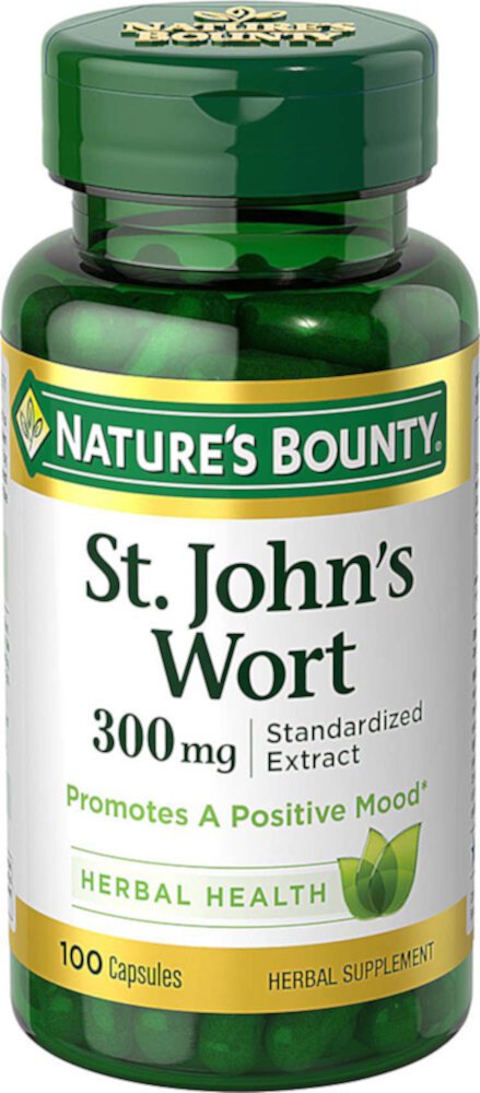 St. John's Wort -- 300 mg - 100 Capsules (Капсулы) Nature's Bounty