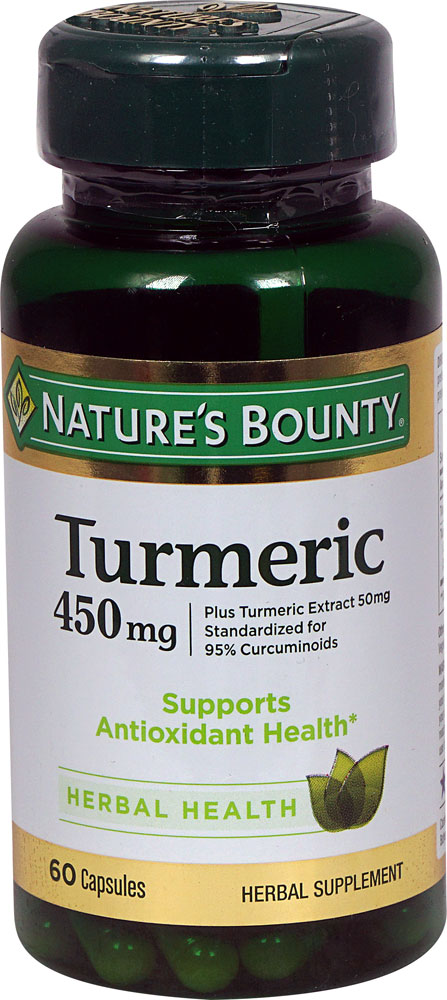 Куркума — 450 мг — 60 капсул Nature's Bounty