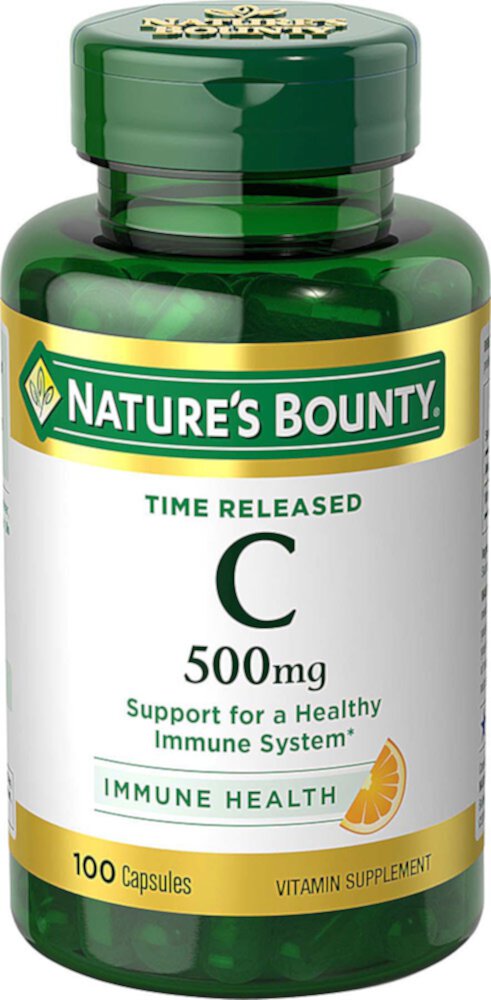 Nature's Bounty Time Release Pure Vitamin C -- 500 мг -- 100 капсул Nature's Bounty