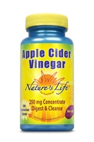 Apple Cider Vinegar Dietary Supplement -- 250 mg - 100 Tablets (Таблетки) Nature's Life