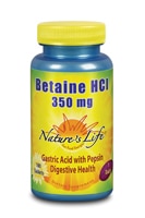 Betaine HCI -- 350 mg - 100 Tablets (Таблетки) Nature's Life