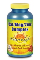 Cal Mag Zinc Complex -- 1000 mg - 250 Tablets (Таблетки) Nature's Life