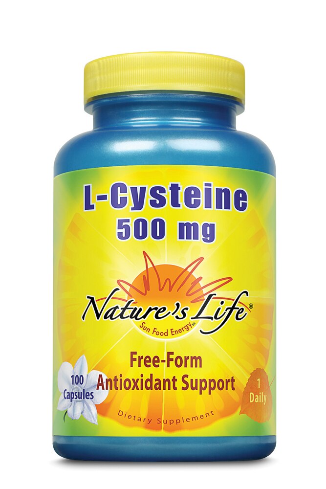 L-Cysteine -- 500 mg - 100 Capsules (Капсулы) Nature's Life