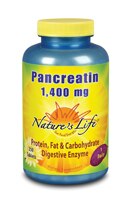 Nature's Life Панкреатин - 1400 мг - 250 таблеток Nature's Life
