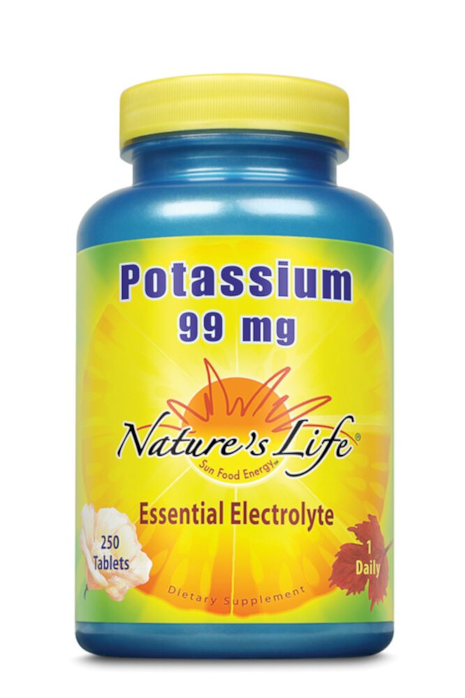 Potassium -- 99 mg - 250 Tablets (Таблетки) Nature's Life