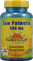 Saw Palmetto -- 580 mg - 100 Capsules (Капсулы) Nature's Life