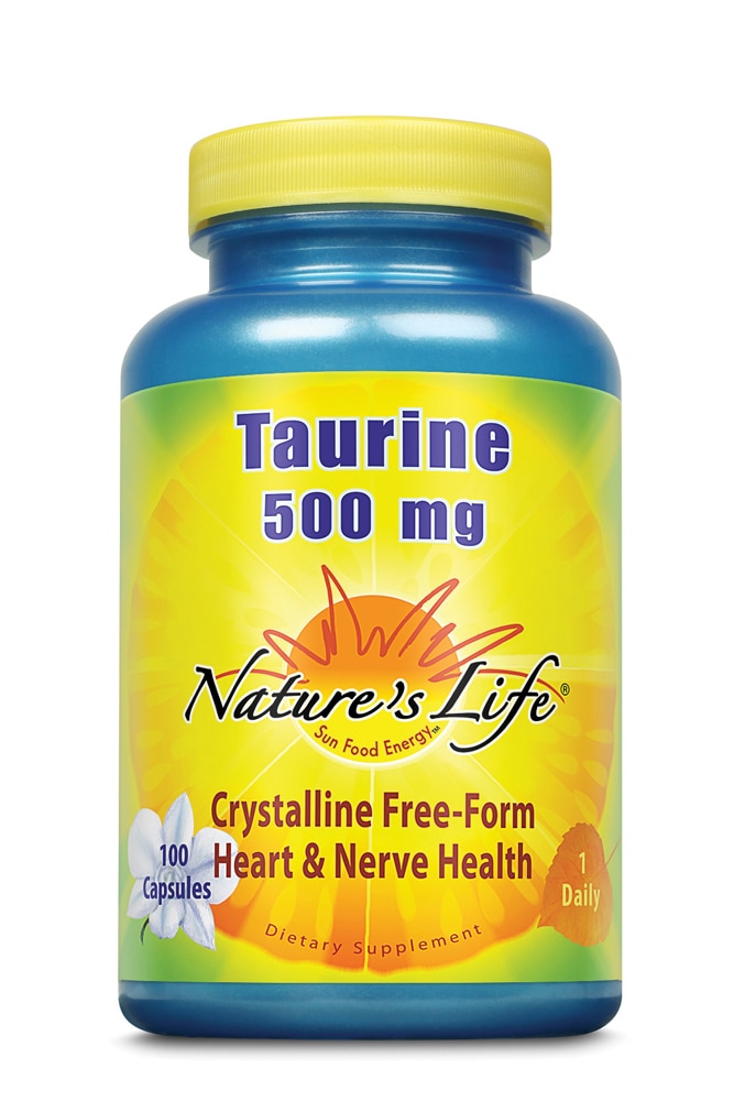 Таурин - 500 мг - 100 капсул - Nature's Life Nature's Life