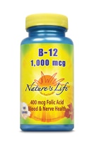 Vitamin B-12 -- 1000 mcg - 100 Tablets (Таблетки) Nature's Life