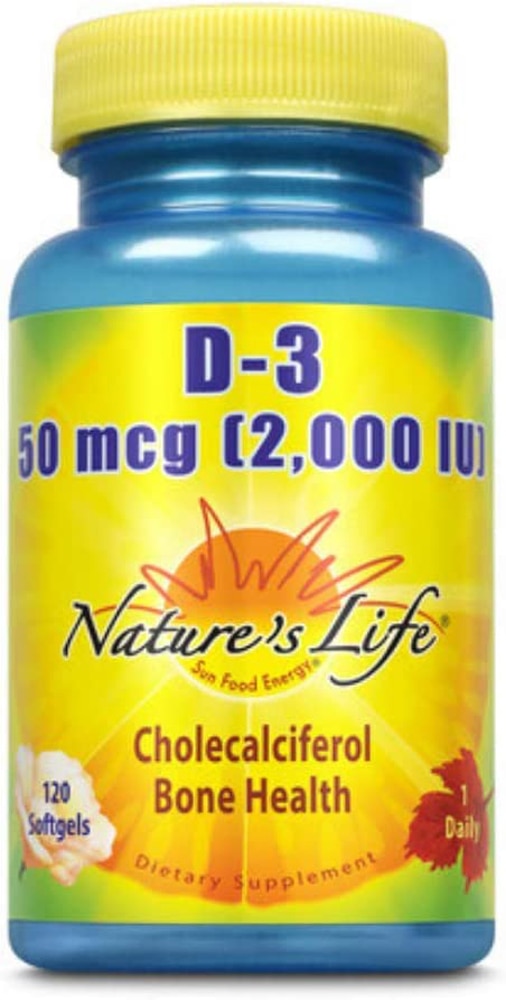 Vitamin D-3 -- 50 mcg - 120 Softgels (Мягкие капсулы) Nature's Life