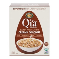Nature's Path Organic Qia™ Superfood Безглютеновая овсяная каша со сливочным кокосом, 6 пакетиков Nature's Path
