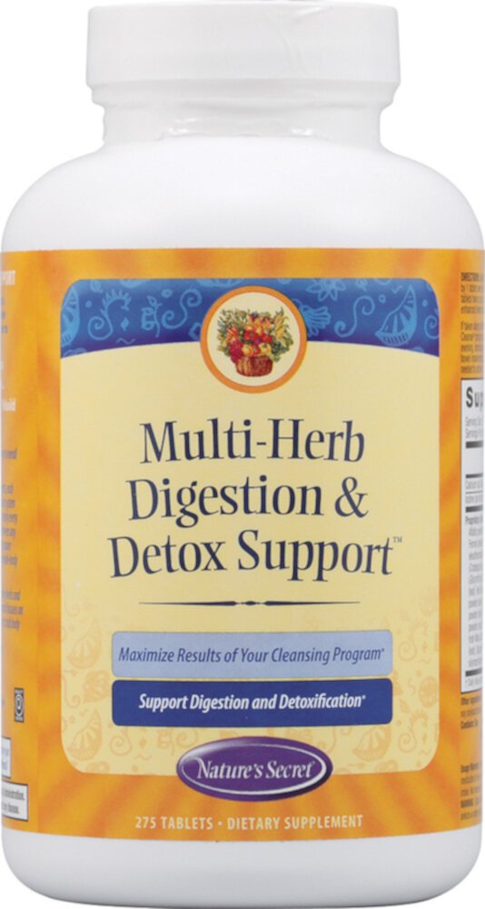 Multi-Herb Digestion and Detox Support™ -- 275 Tablets (Таблетки) Nature's Secret