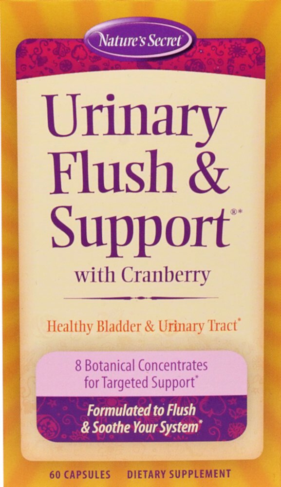 Nature's Secret Urinary Flush &amp; Поддержка с клюквой — 60 капсул Nature's Secret