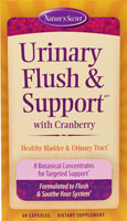 Urinary Flush & Support with Cranberry -- 60 Capsules (Капсулы) Nature's Secret