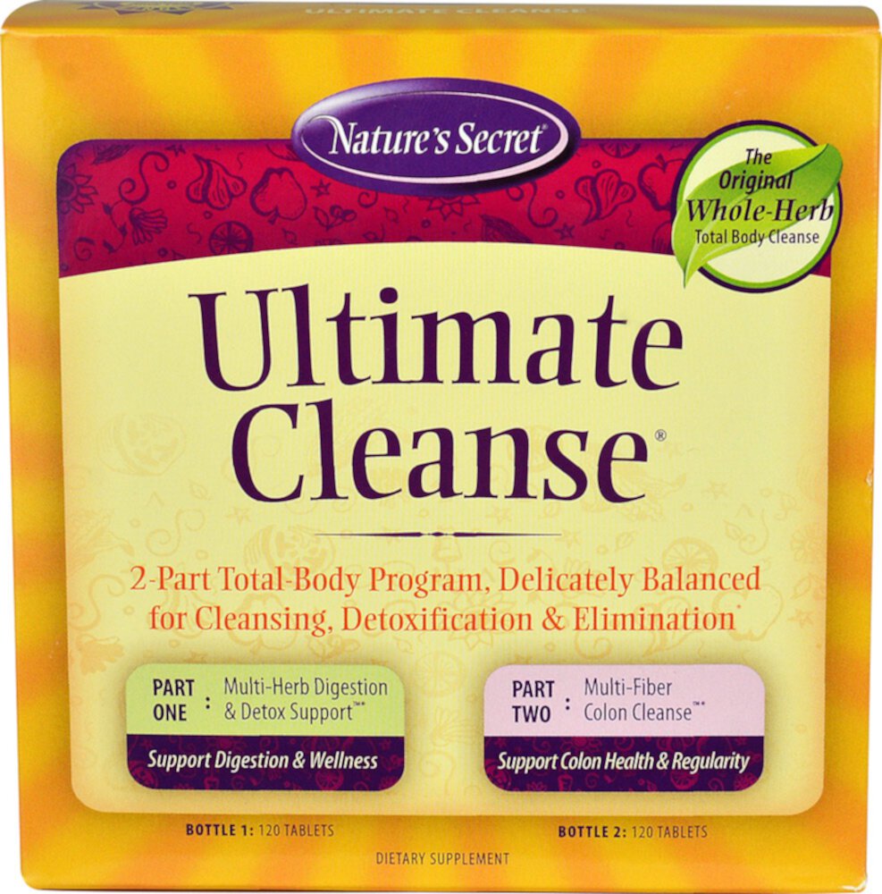 Ultimate Cleanse® Kit -- 120 Tablets (Таблетки) Nature's Secret