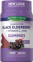 Sambucus Black Elderberry Gummies (Жевательные конфеты) Natural Berry -- 50 Gummies Nature's Truth