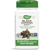 Black Cohosh Root -- 540 mg Per Serving (Порция) - 100 Vegan Capsules (Веганские капсулы) Nature's Way