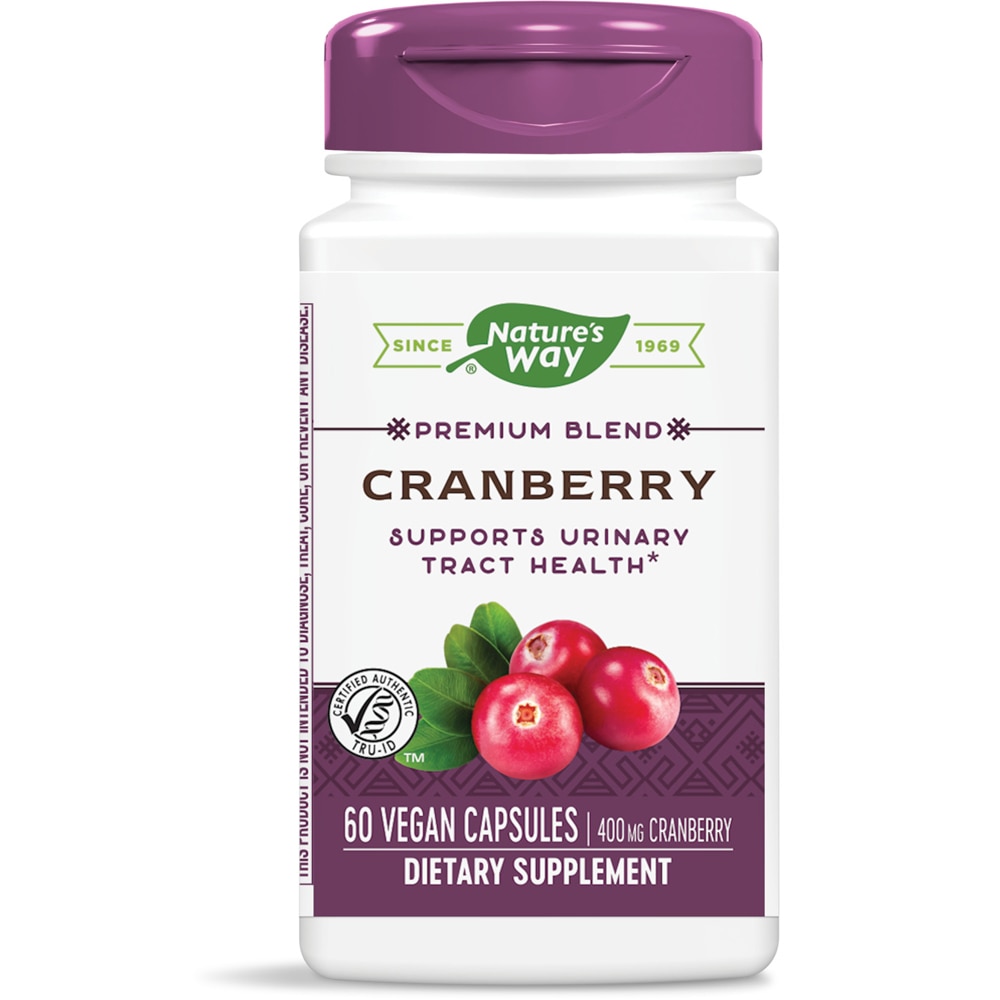 Premium Blend Cranberry — 400 мг на порцию — 60 веганских капсул Nature's Way