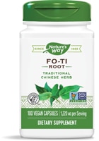 Fo-Ti Root -- 1,220 mg Per Serving (Порция) - 100 Vegan Capsules (Веганские капсулы) Nature's Way