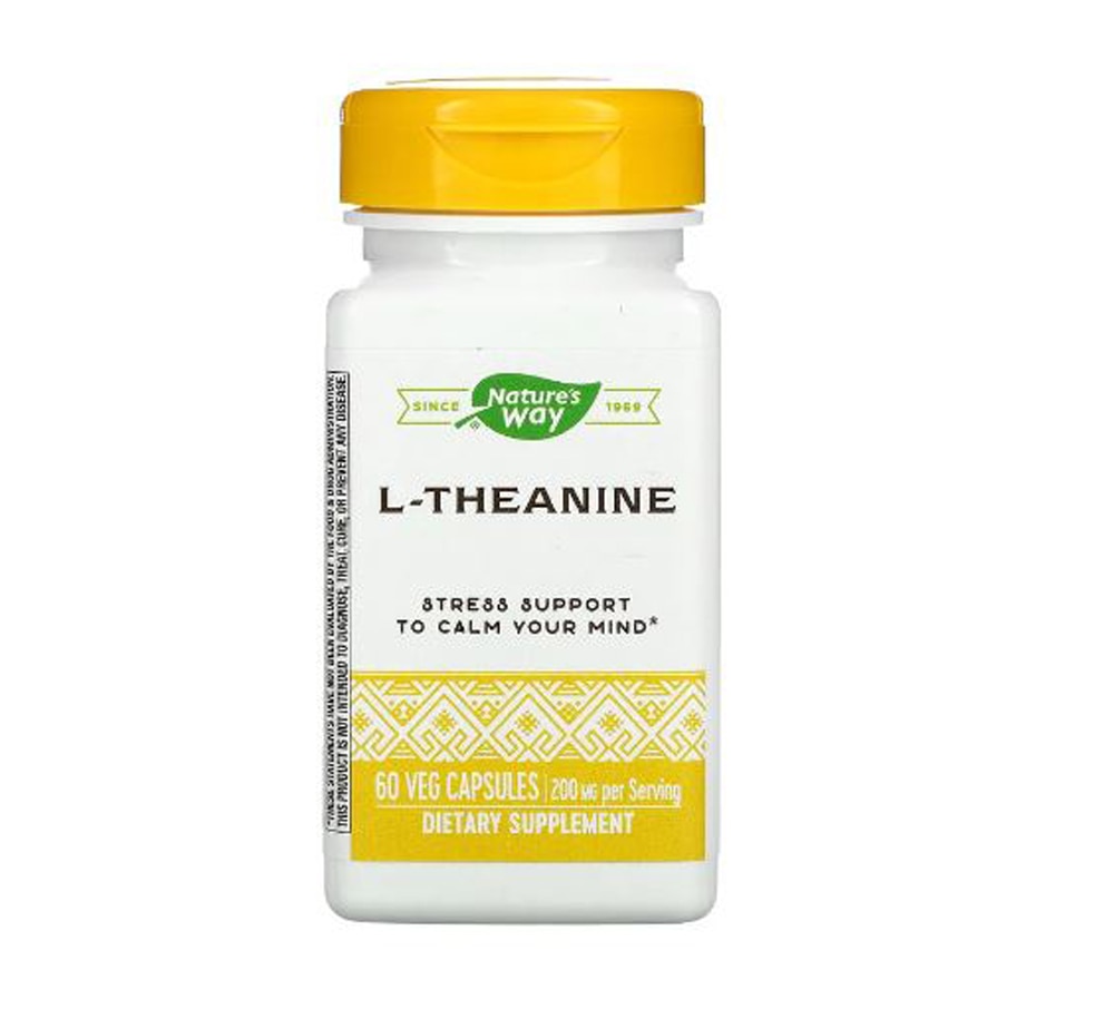 L-Theanine -- 200 mg Per 2- Capsule Serving (Порция) - 60 Vegan Capsules (Веганские капсулы) Nature's Way