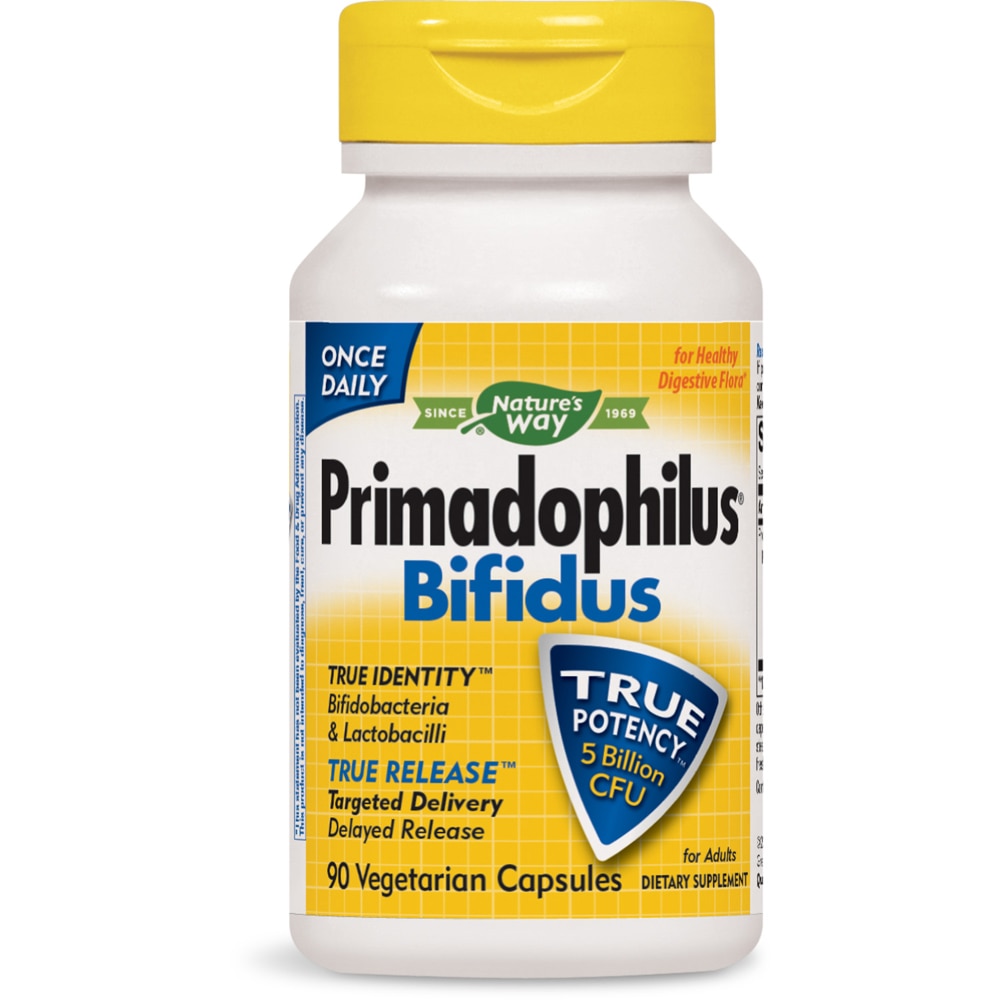 Primadophilus Bifidus - 5 миллиардов КОЕ - 90 капсул - Nature's Way Nature's Way