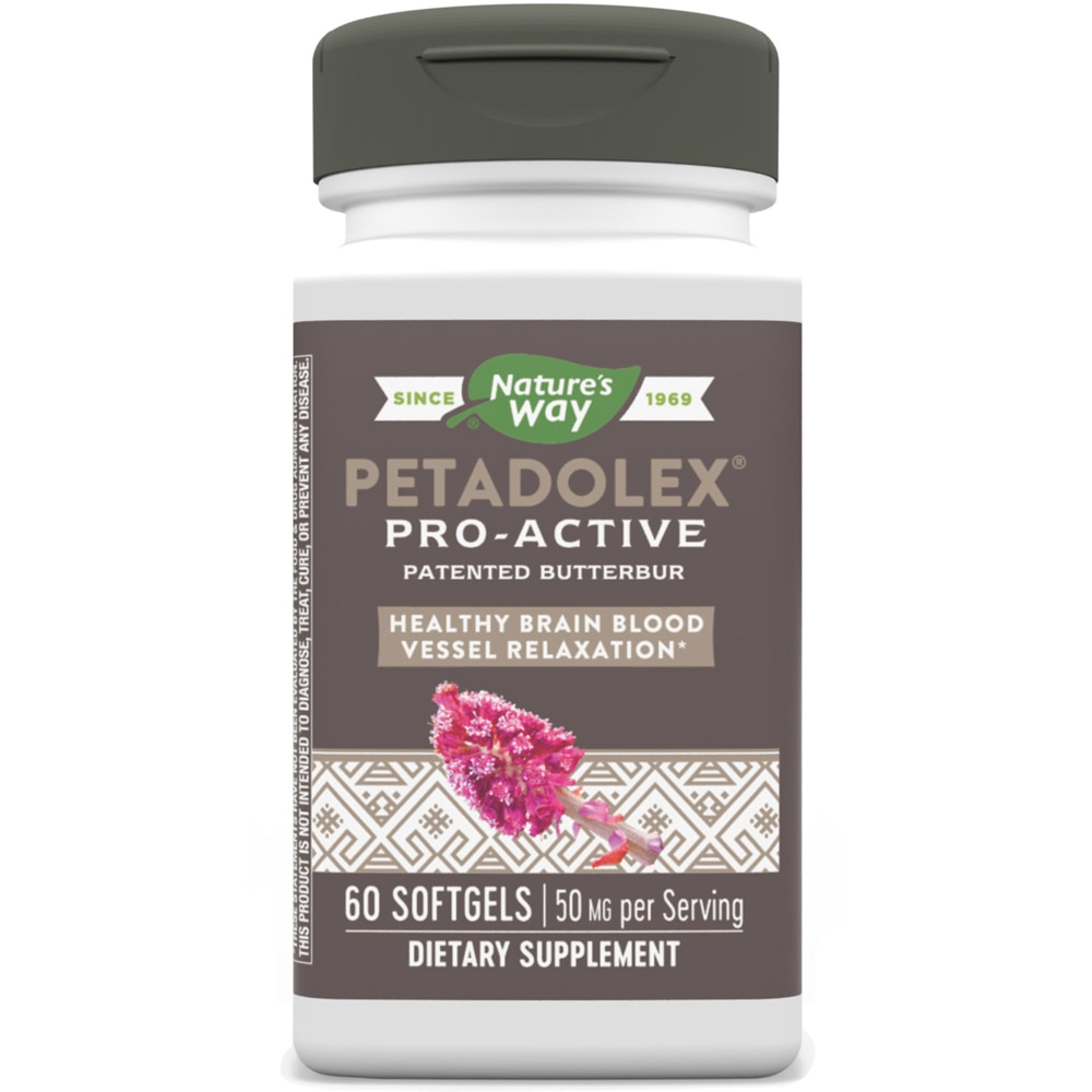 Petadolex Pro-Active - with Patented Butterbur -- 60 Softgels (Мягкие капсулы) Nature's Way