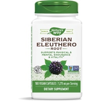 Сибирский корень элеутерококка -- 1275 мг на порцию -- 180 капсул Nature's Way