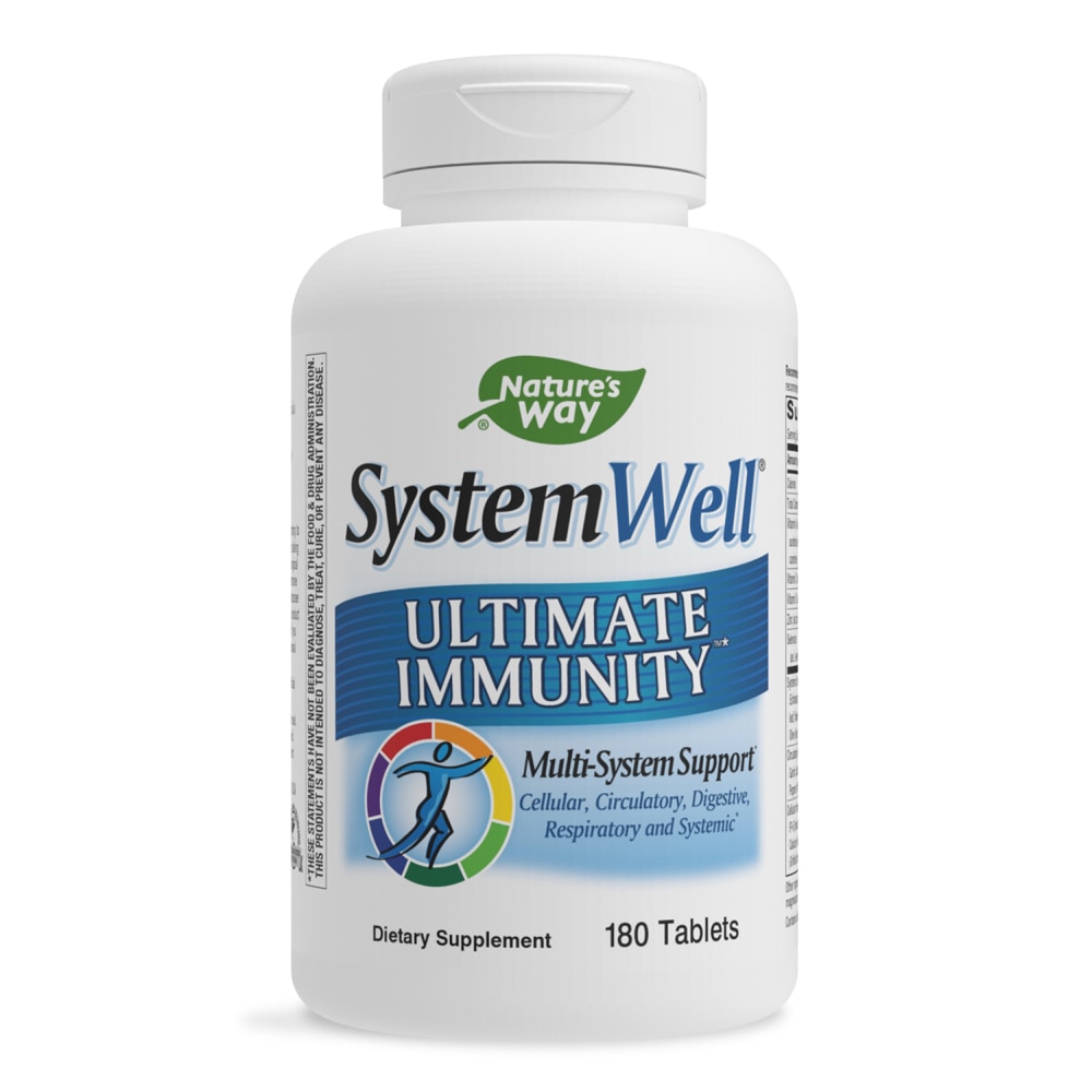 Systemwell - Ultimate Immunity - Мультисистемная поддержка - 180 таблеток Nature's Way