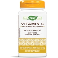 Vitamin C with Bioflavonoids -- 1,000 mg Per Serving (Порция) - 250 Vegan Capsules (Веганские капсулы) Nature's Way