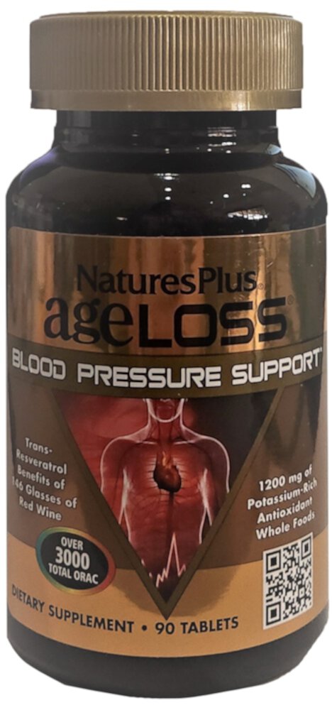 NaturesPlus AgeLoss для поддержки артериального давления -- 90 таблеток NaturesPlus