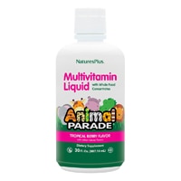 NaturesPlus Animal Parade® Жидкие мультивитамины для детей с тропическими ягодами -- 30 жидких унций NaturesPlus