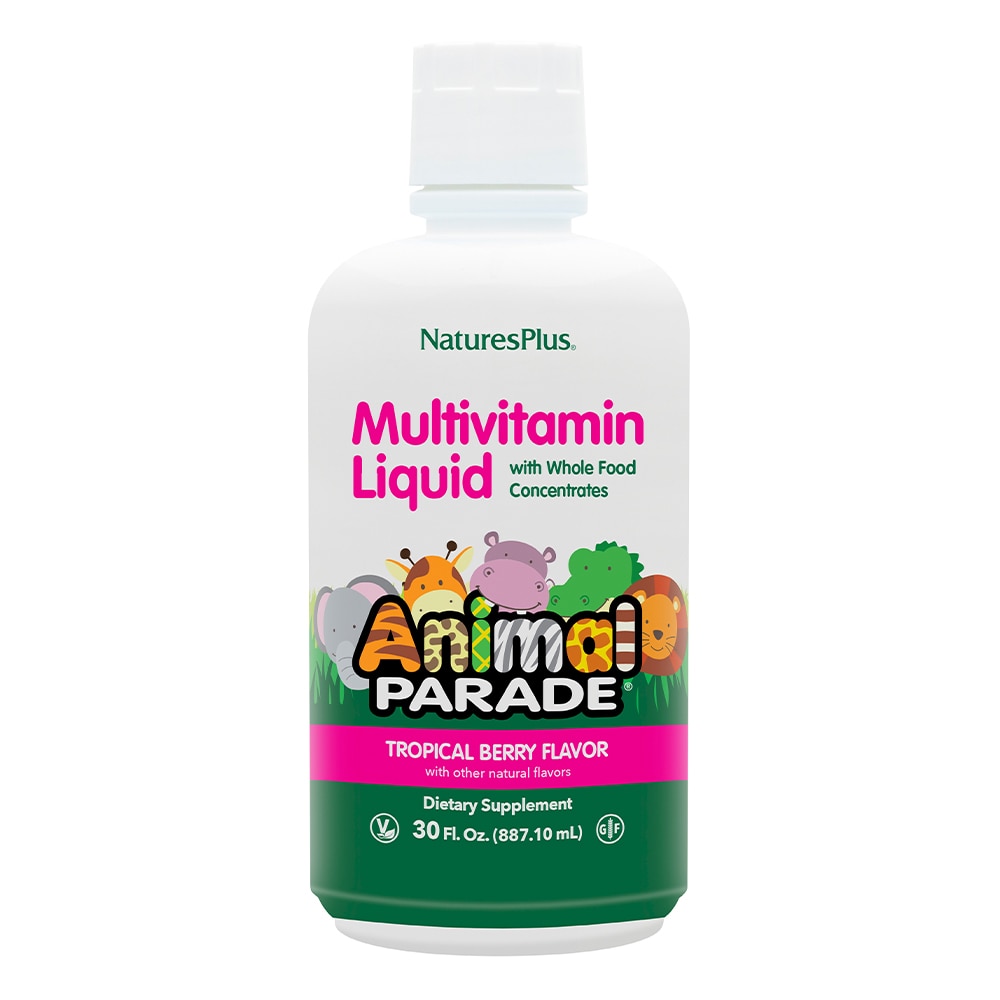 NaturesPlus Animal Parade® Жидкие мультивитамины для детей с тропическими ягодами -- 30 жидких унций NaturesPlus